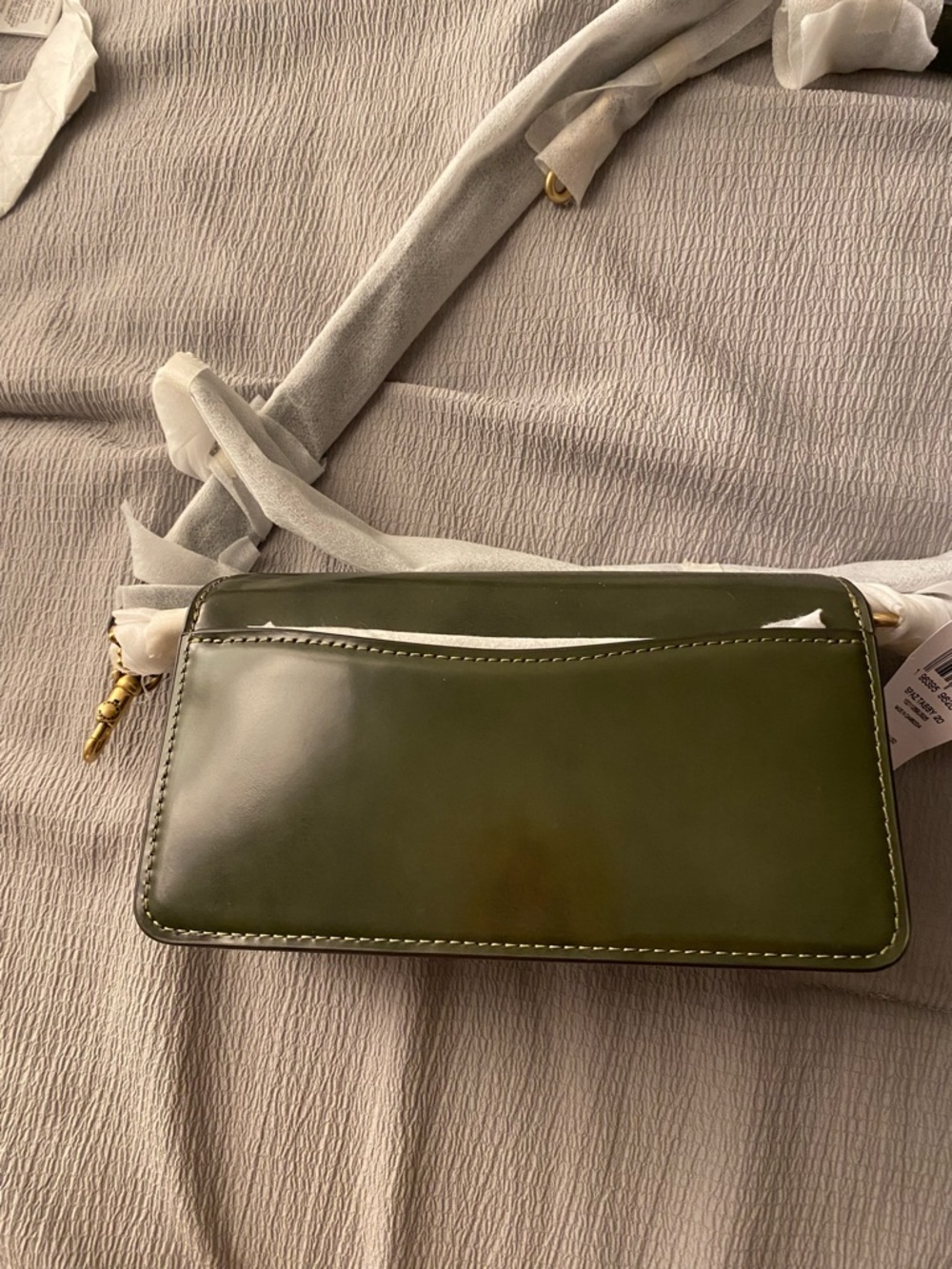 Coach Tabby 20 in Dark Olive Spazzolato Leather CW632 - Picture 5 of 7